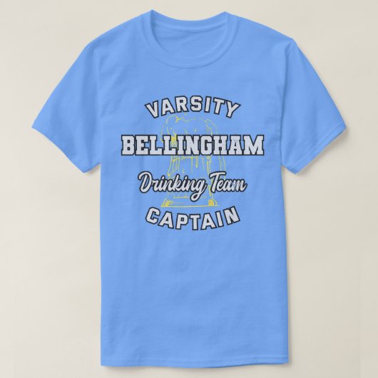 Bellingham Drinking Team Captain Washington Beer L Tシャツ (デザイン正面)