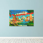 Bellingham, Washington – ラージ・レター・シーン キャンバスプリント (インサイチュ (ウッドフロア))