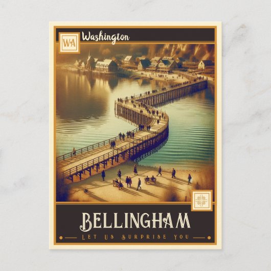 Bellingham, Washington|ヴィンテージ ポストカード (正面)
