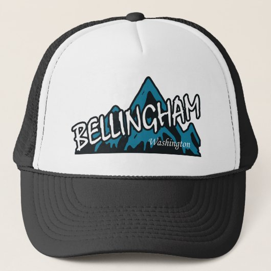 Bellingham Washington Mountains キャップ (正面)