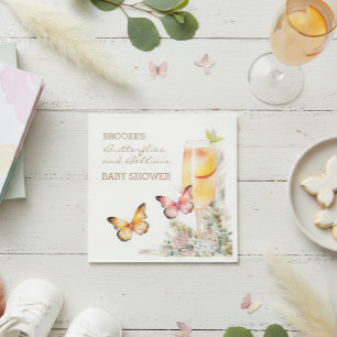 Bellini Butterfly Baby Showerへようこそ スタンダードカクテルナプキン