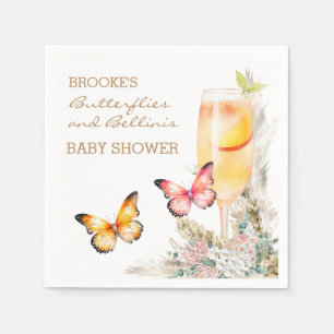 Bellini Butterfly Baby Showerへようこそ スタンダードカクテルナプキン