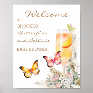 Bellini Butterfly Baby Showerへようこそ ポスター