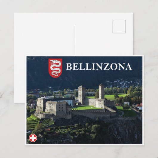 Bellinzona – スイス ポストカード (正面/裏面)