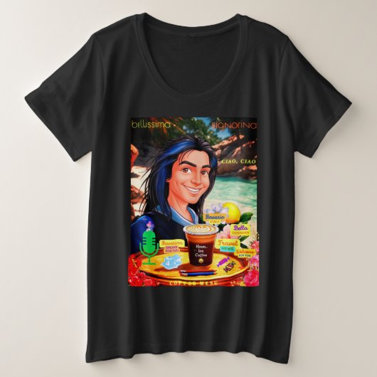 BELLISSIMA プラスサイズTシャツ (デザイン正面)