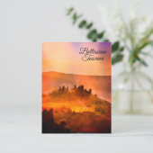 ~* Bellissima Toscana Tuscanyイタリアン言語P ポストカード (スタンド正面)