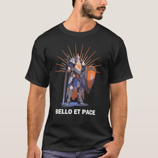 BELLO ET PACE Knights Templar Motto Tシャツ (正面)