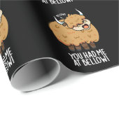 Bellow Yak Pun Dark Bgでおもしろいは私を見た ラッピングペーパー (ロールコーナー)