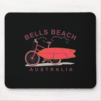 Bells Beach Australia Surfboard Bike Surfer  マウスパッド