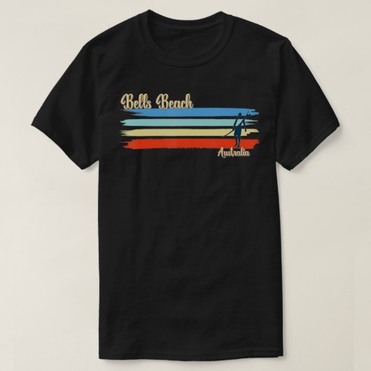 Bells Beach Australia Surfing Beach  Tシャツ (デザイン正面)