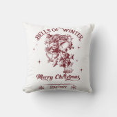 Bells of Winter Vintage Christmas クッション (正面)