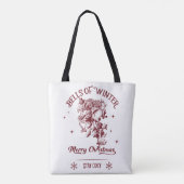Bells of Winter Vintage Christmas トートバッグ (裏面)