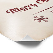 Bells of Winter Vintage Christmas フォトプリント (角)