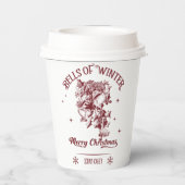 Bells of Winter Vintage Christmas 紙コップ (裏面)
