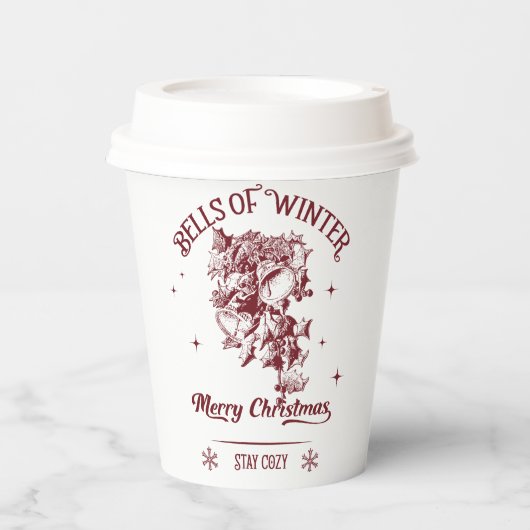 Bells of Winter Vintage Christmas 紙コップ (正面)