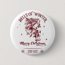 Bells of Winter Vintage Christmas 缶バッジ