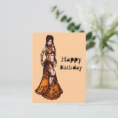 Belly Dancer Birthday Cards ポストカード (スタンド正面)