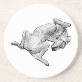 Belly-Up Bliss – Artistic Dog Coaster コースター