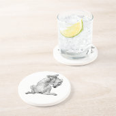 Belly-Up Bliss – Artistic Dog Coaster コースター (側面)
