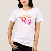 Bellydance / Raqs Sharqi "Ready to Raqs"グラフィック トライブレンドTシャツ (正面)