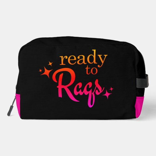 Bellydance "Ready to Raqs"メイクアップバッグ ドップキット (裏面)