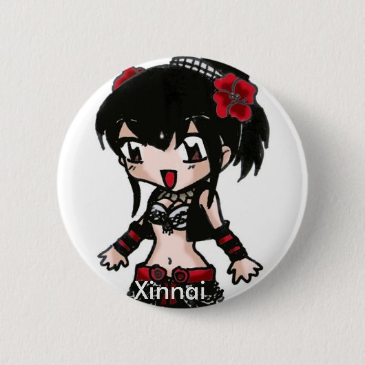 BellyDancerボタン6 -種族の融合 缶バッジ (正面)