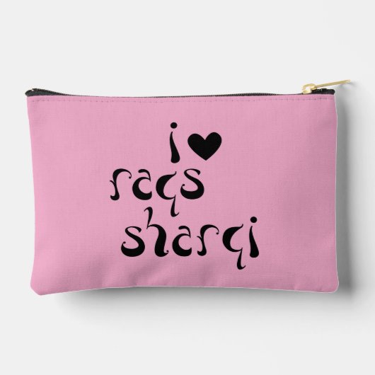 Bellydancer "I Love Raqs Sharqi" Zillsのバッグ アクセサリーポーチ (裏面)