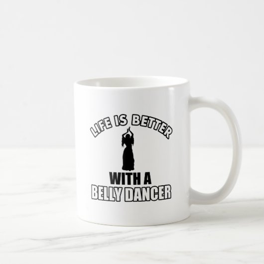 Bellydancingのデザイン コーヒーマグカップ (右)