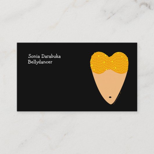 Bellydancingの胴のベリーダンスの名刺 名刺 (正面)