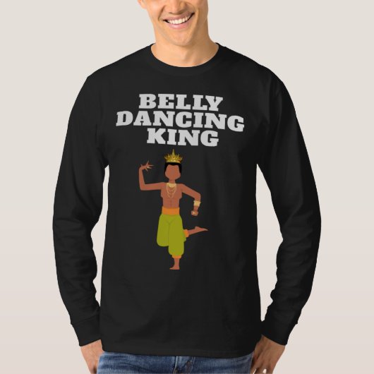 Bellydancing King Boys and Mens Bellydancing Tシャツ (正面)