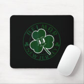 Belmar New Jersey Irish Shamrock Nj Retro Souvenir マウスパッド (マウス)