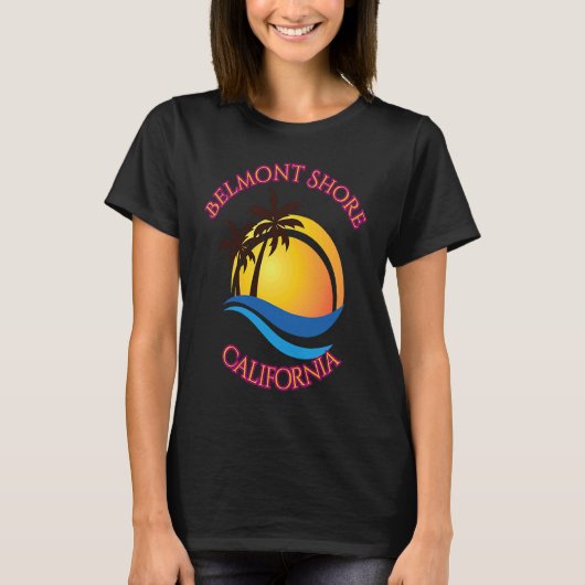 Belmont Shore Beach Surf  California Tシャツ (正面)