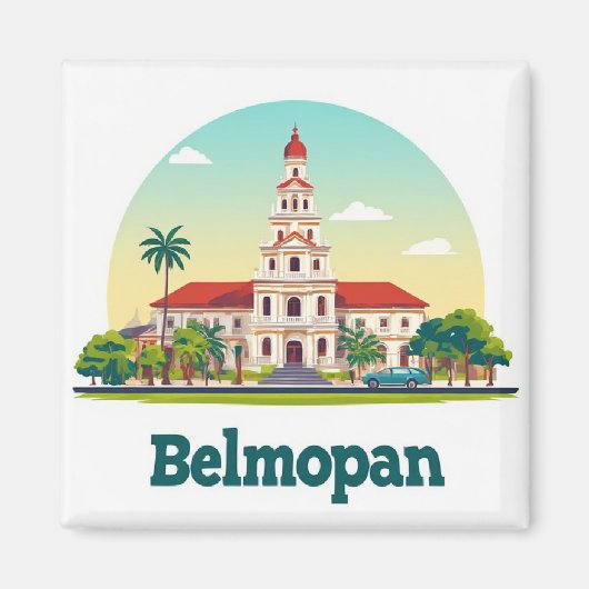 Belmopan City Landmark マグネット (正面)