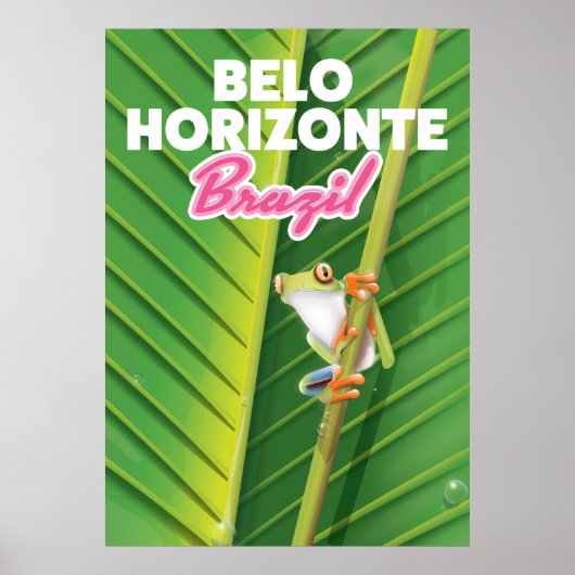 Belo Horizonte、ブラジル旅行ポスター ポスター (正面)