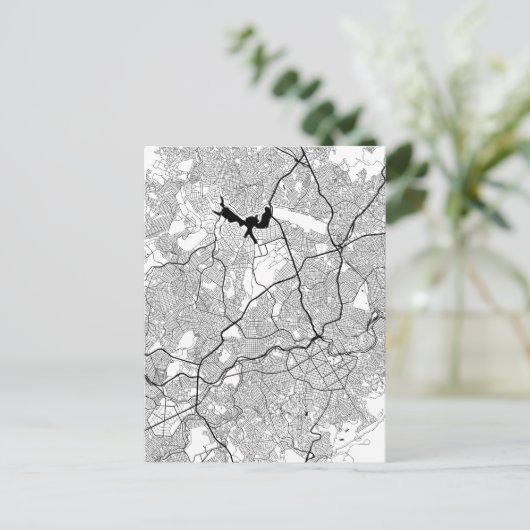 Belo Horizonte Brazil Map ポストカード (スタンド正面)