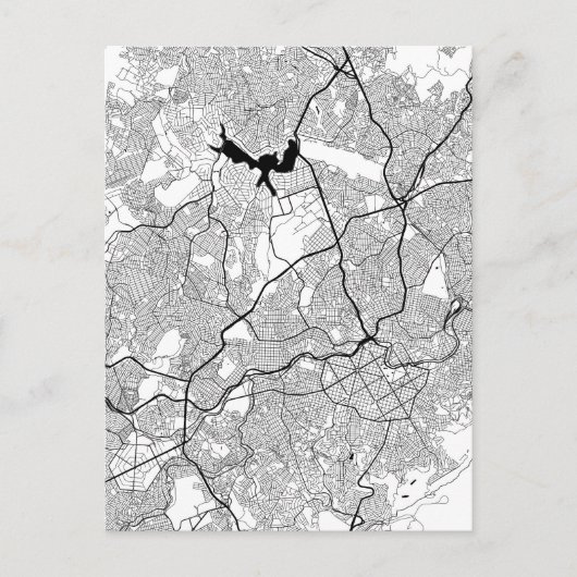 Belo Horizonte Brazil Map ポストカード (正面)