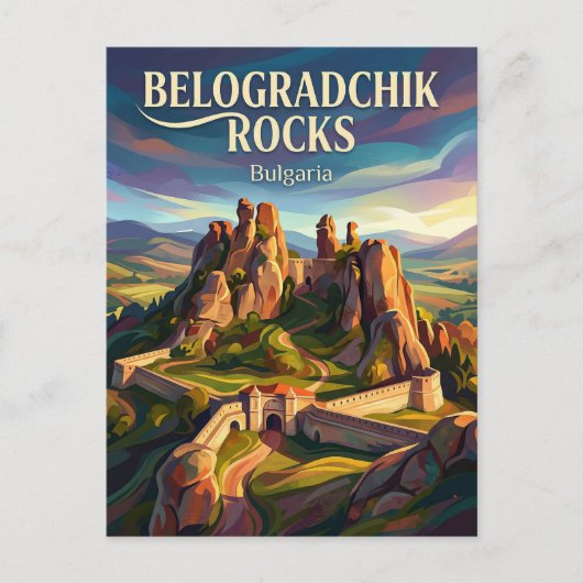 Belogradchik Rocks Bulgaria ポストカード (正面)