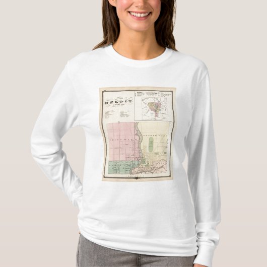 Beloit、石CoおよびShullsburg市 Tシャツ (正面)