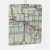 Beloit KSヴィンテージマップ セラミックオーナメント (右)