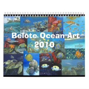 Beloteの海の芸術Calendat カレンダー