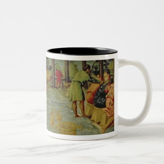 Belshazzar's Banquet、c.1543/44王の ツートーンマグカップ (右)