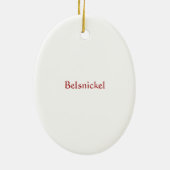Belsnickel セラミックオーナメント (裏面)