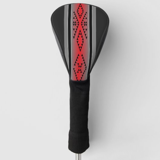 Belt of Life in Red Golf Head Cover ゴルフヘッドカバー (正面)