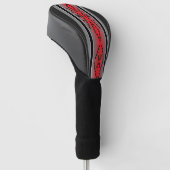 Belt of Life in Red Golf Head Cover ゴルフヘッドカバー (アングル)