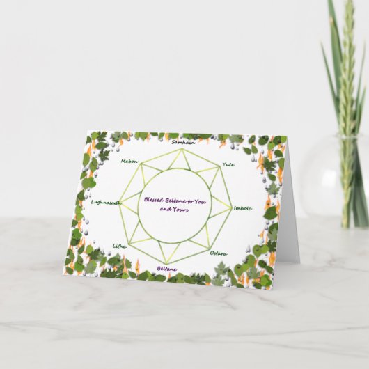 Beltaneの挨拶状 カード (正面)