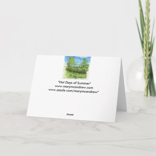 "Beltane挨拶" カード (裏面)