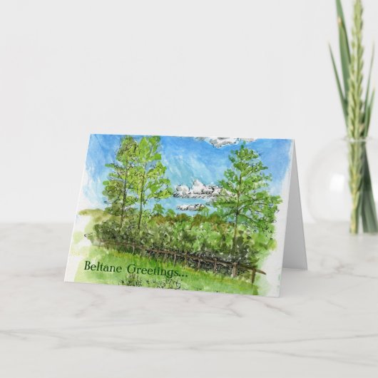 "Beltane挨拶" カード (正面)