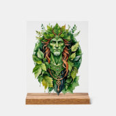 Beltane Celtic Greenman Forest God Sabbat Altar アクリルサイン (正面)