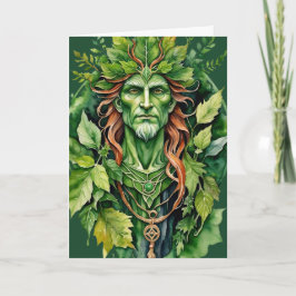 Beltane Celtic Greenman Forest God Sabbat Wicca シーズンカード