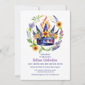 Beltane Fire Crown Summer Floral Sabbat Party 招待状 (正面)